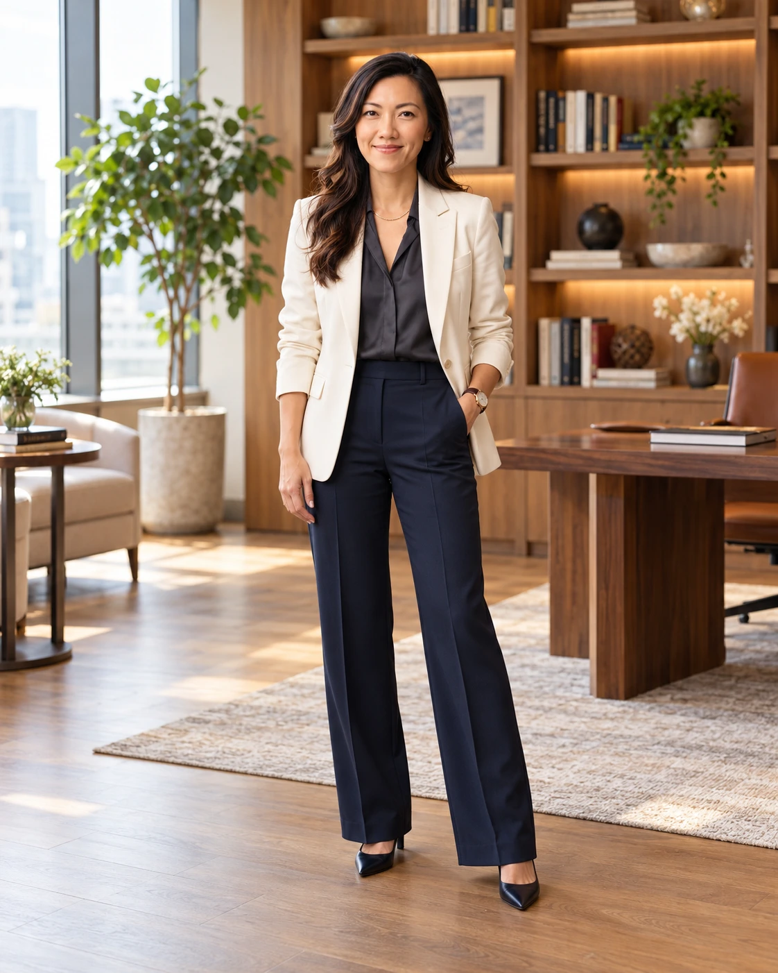 Jess Tansutat in her office